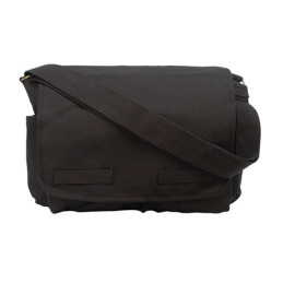 Taška VINTAGE přes rameno 38 x 28 x 15 cm ČERNÁ